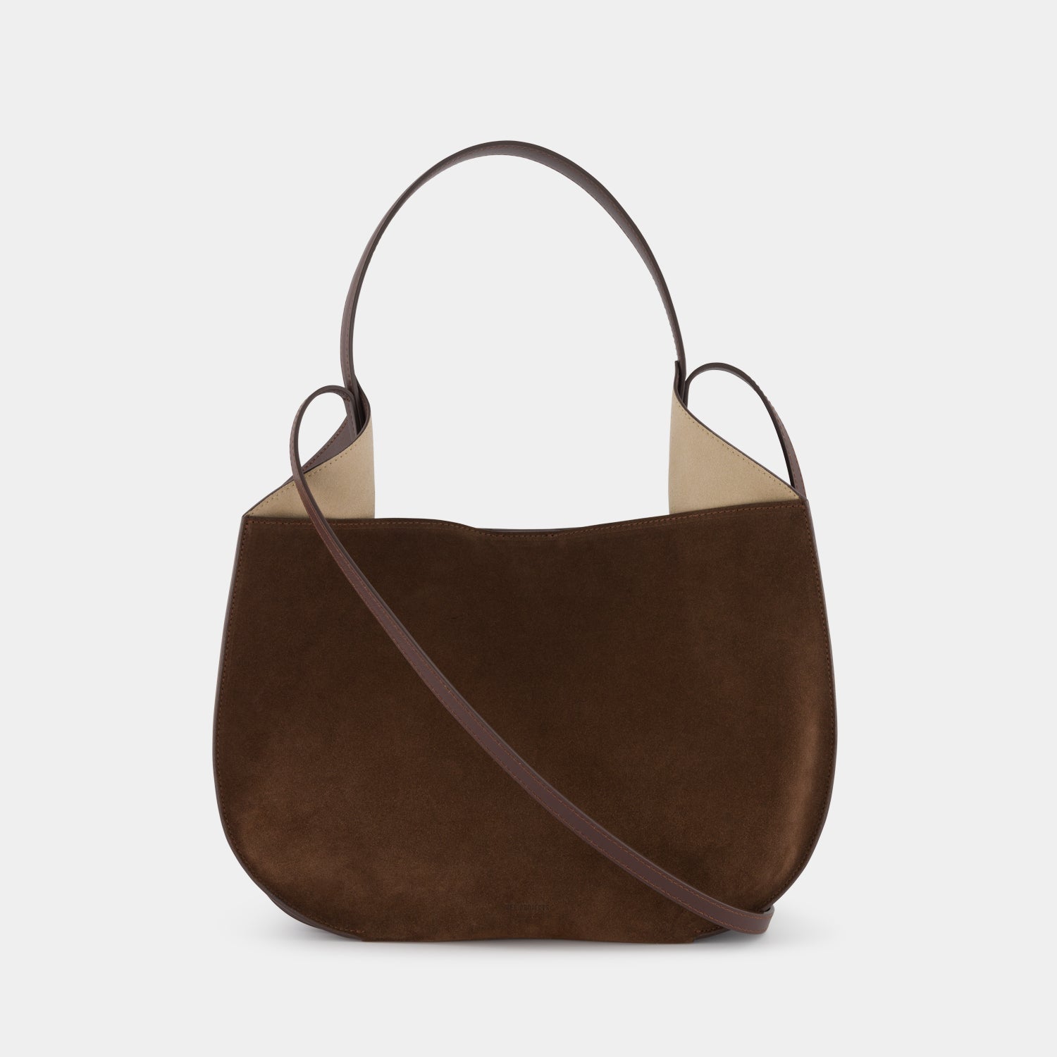 HELENE HOBO - SUEDE SOFT CALF - MOCHA