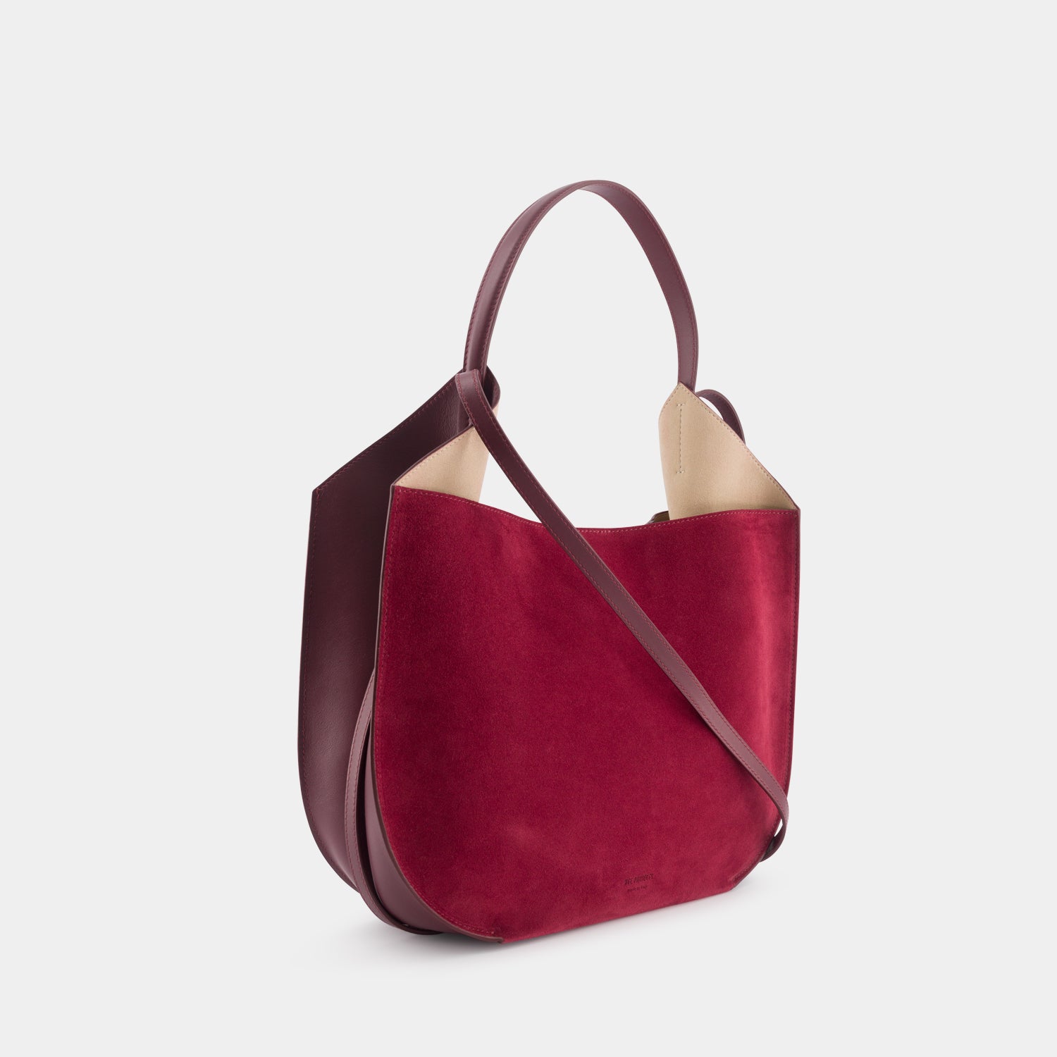 HELENE HOBO - SUEDE SOFT CALF - MAROON