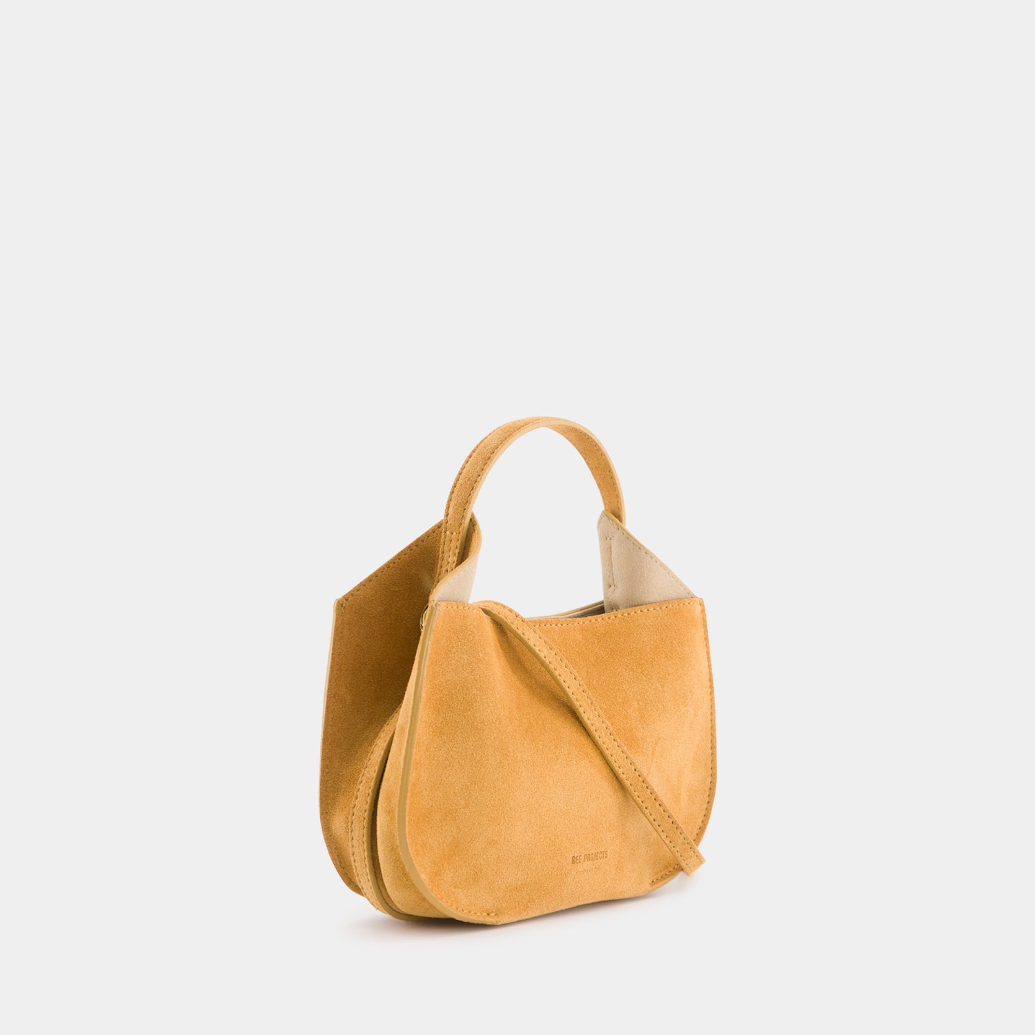 HELENE HOBO MINI -  SUEDE SOFT CALF - OCHRE