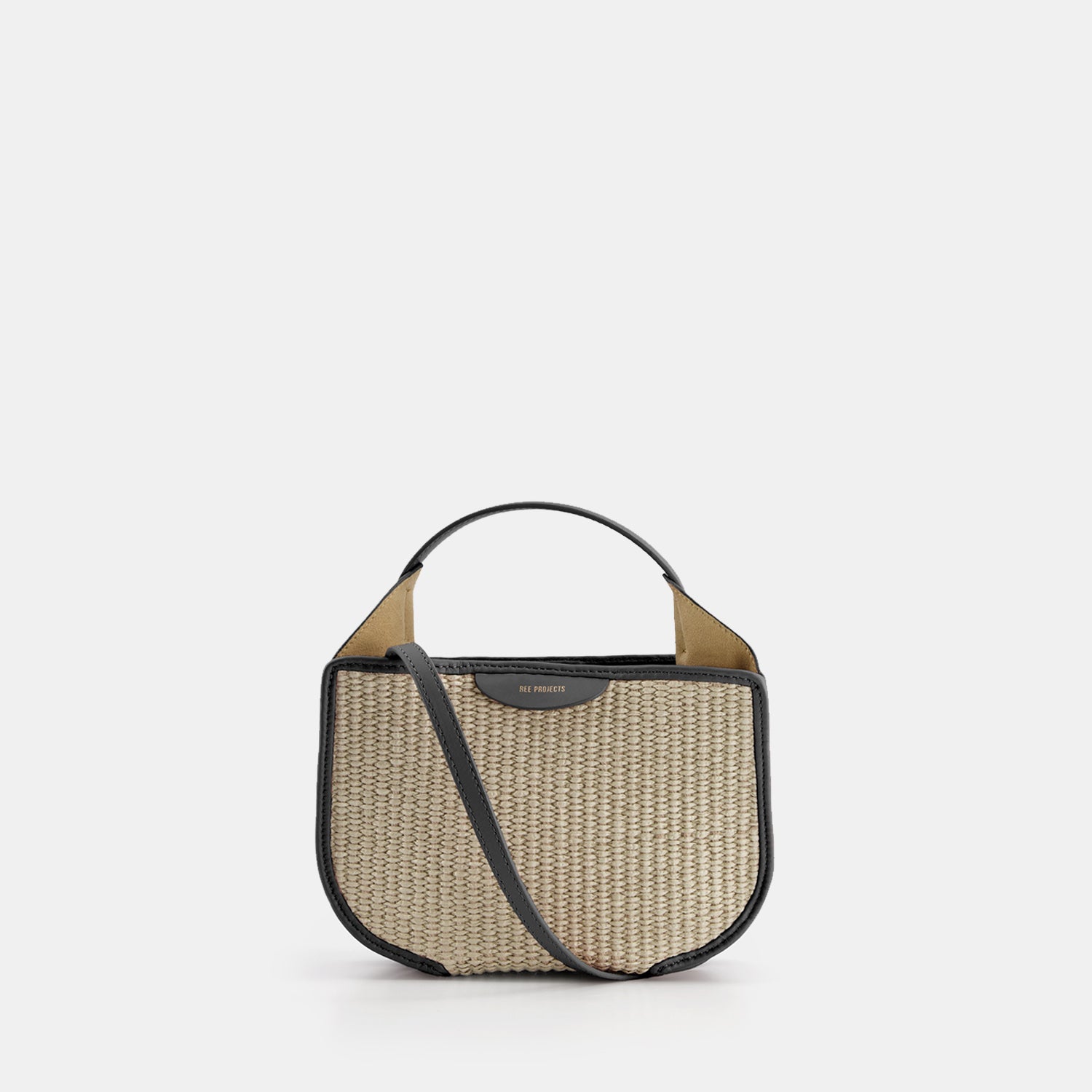 HELENE HOBO MINI - RAFFIA - BLACK