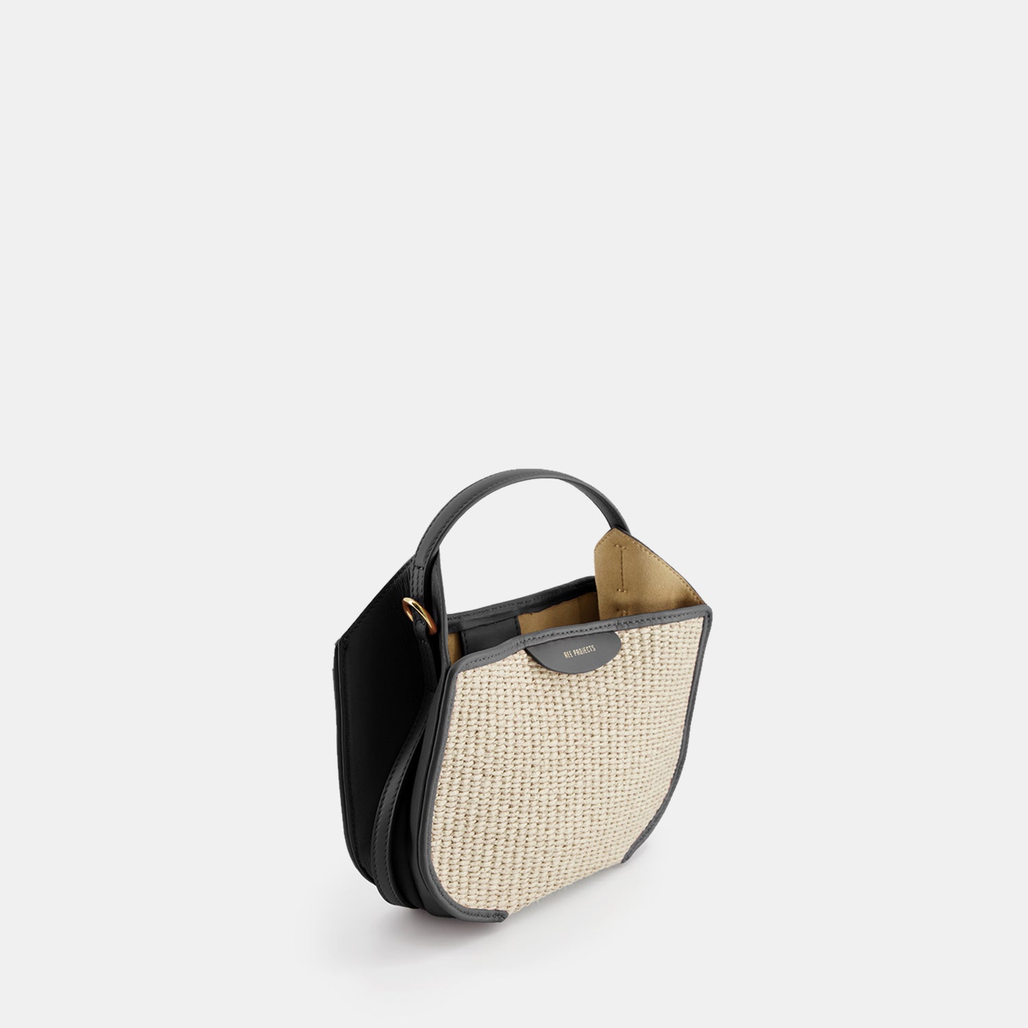 HELENE HOBO MINI - RAFFIA - BLACK