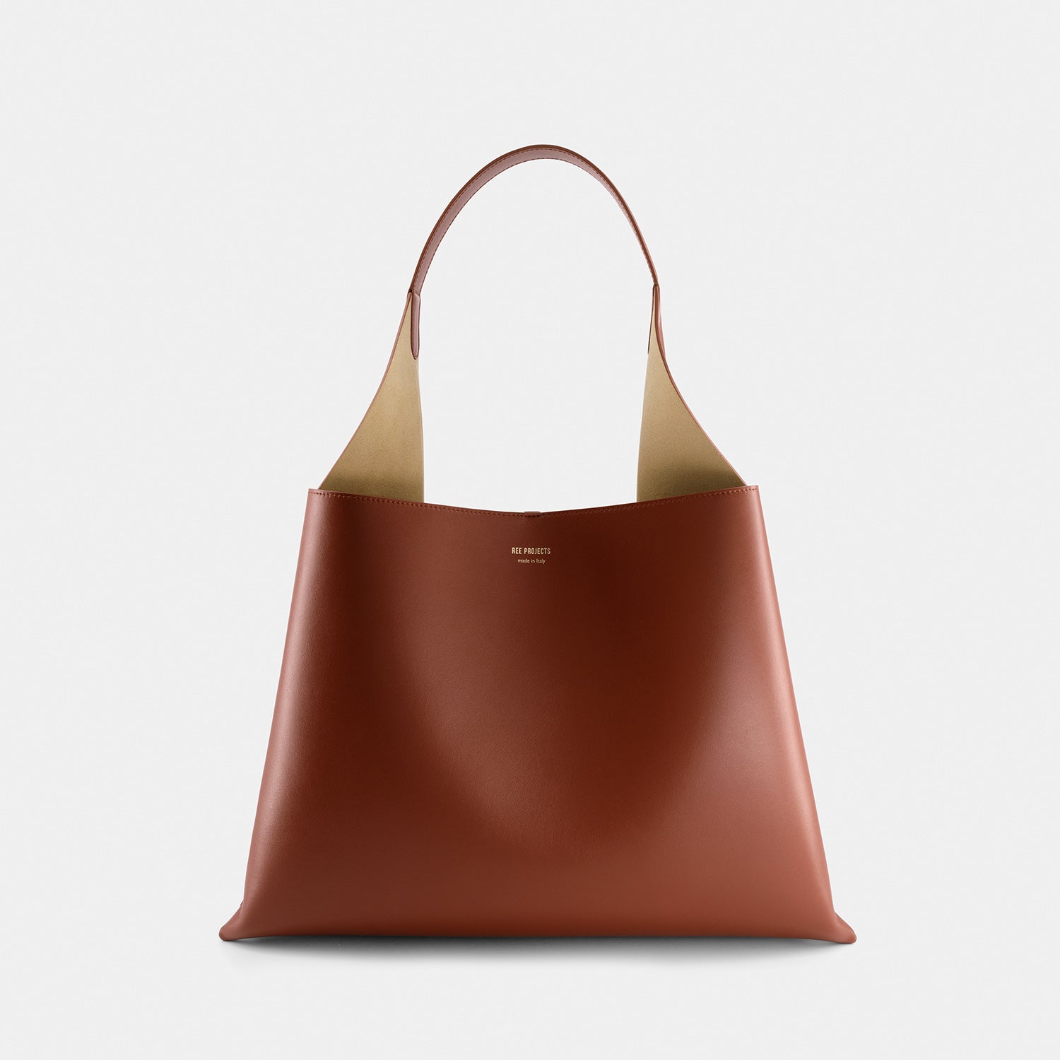 TOTE CLARE LARGE - SOFT CALF - COGNAC