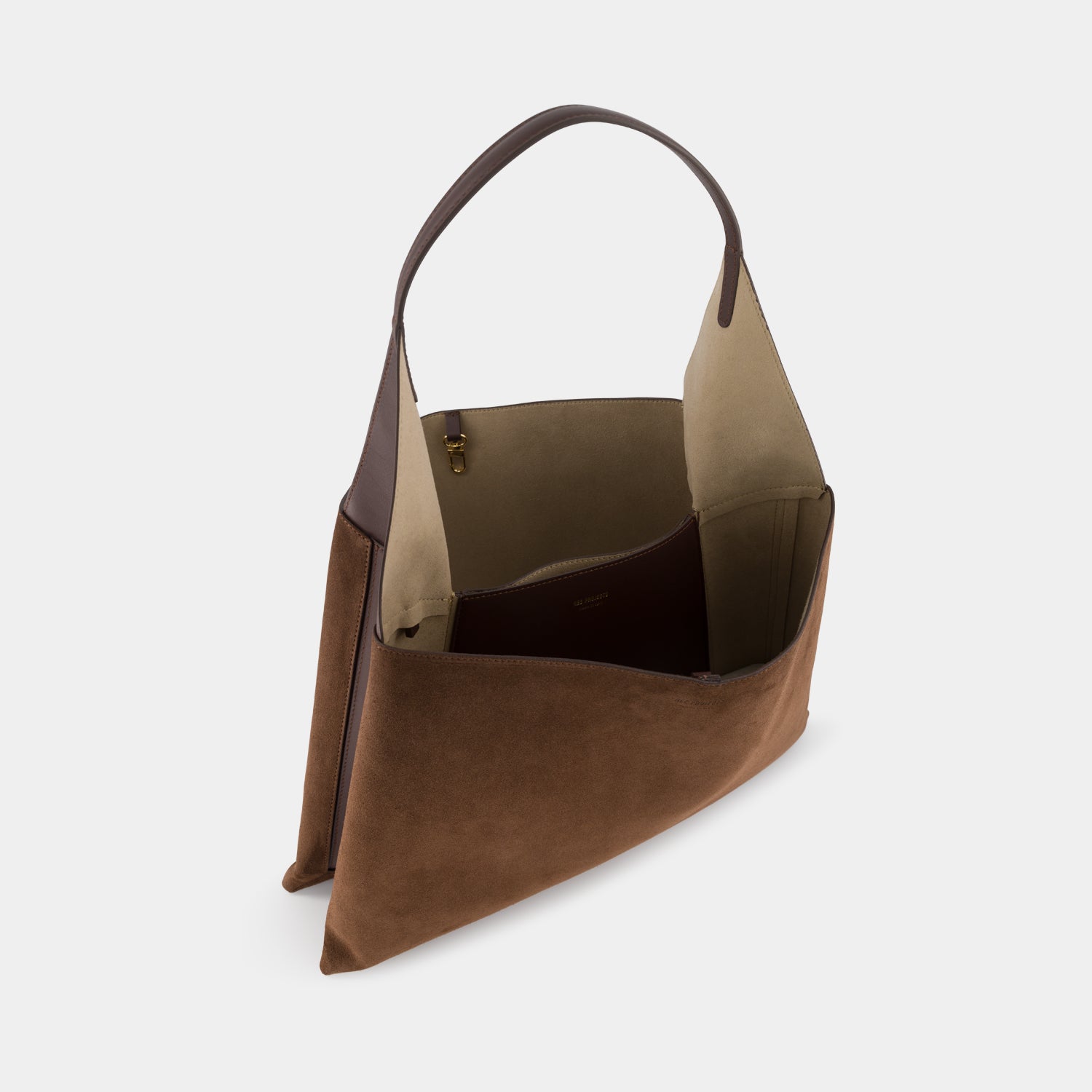 TOTE CLARE LARGE -  SUEDE SOFT CALF - MOCHA