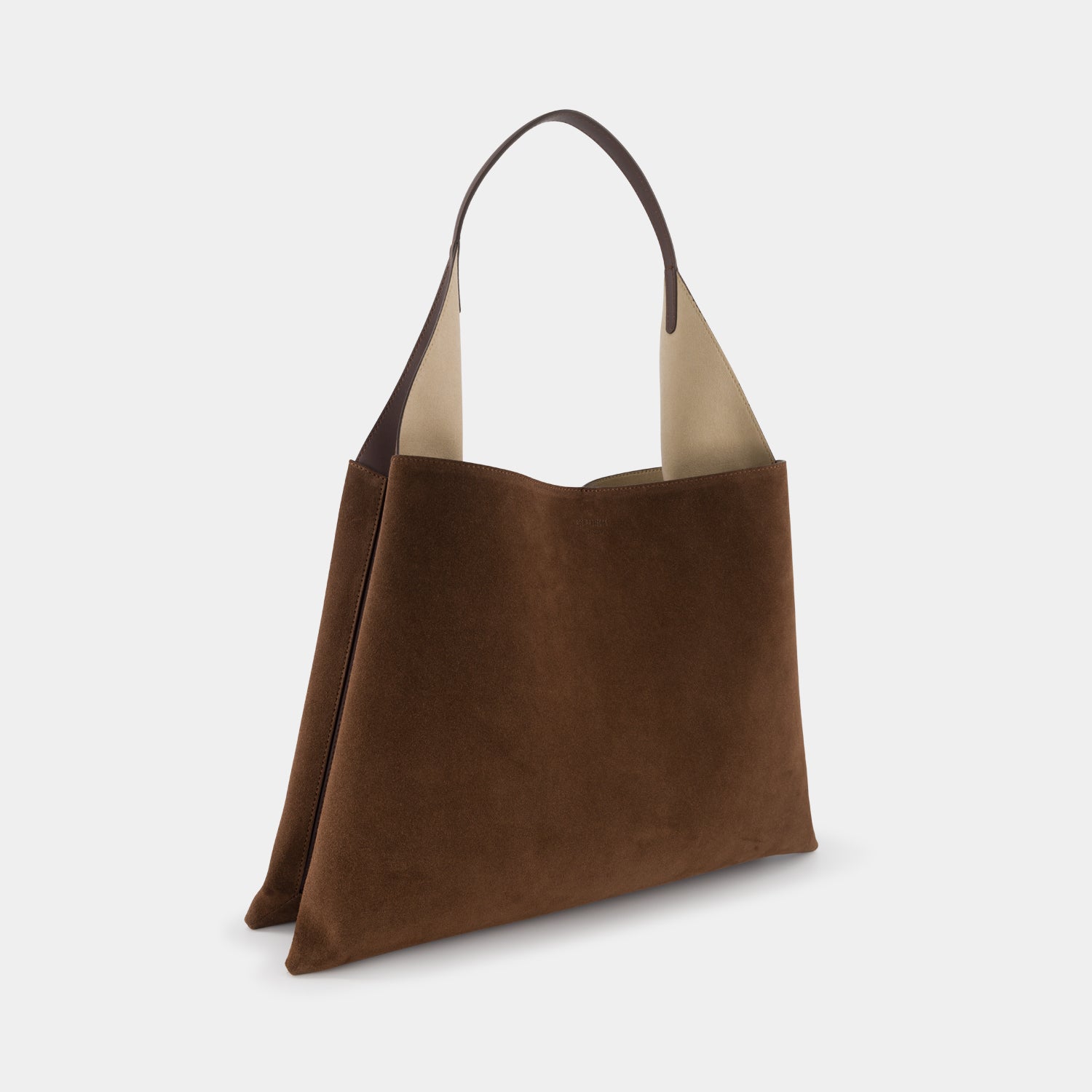 TOTE CLARE LARGE -  SUEDE SOFT CALF - MOCHA