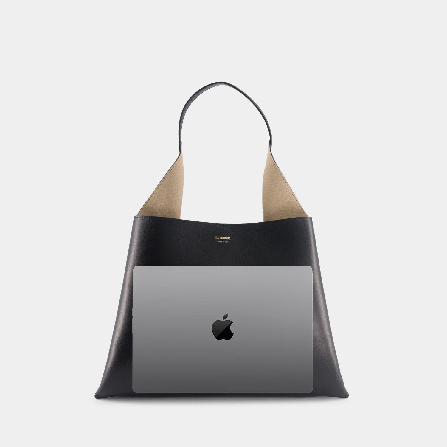 TOTE CLARE LARGE - SOFT CALF - BLACK