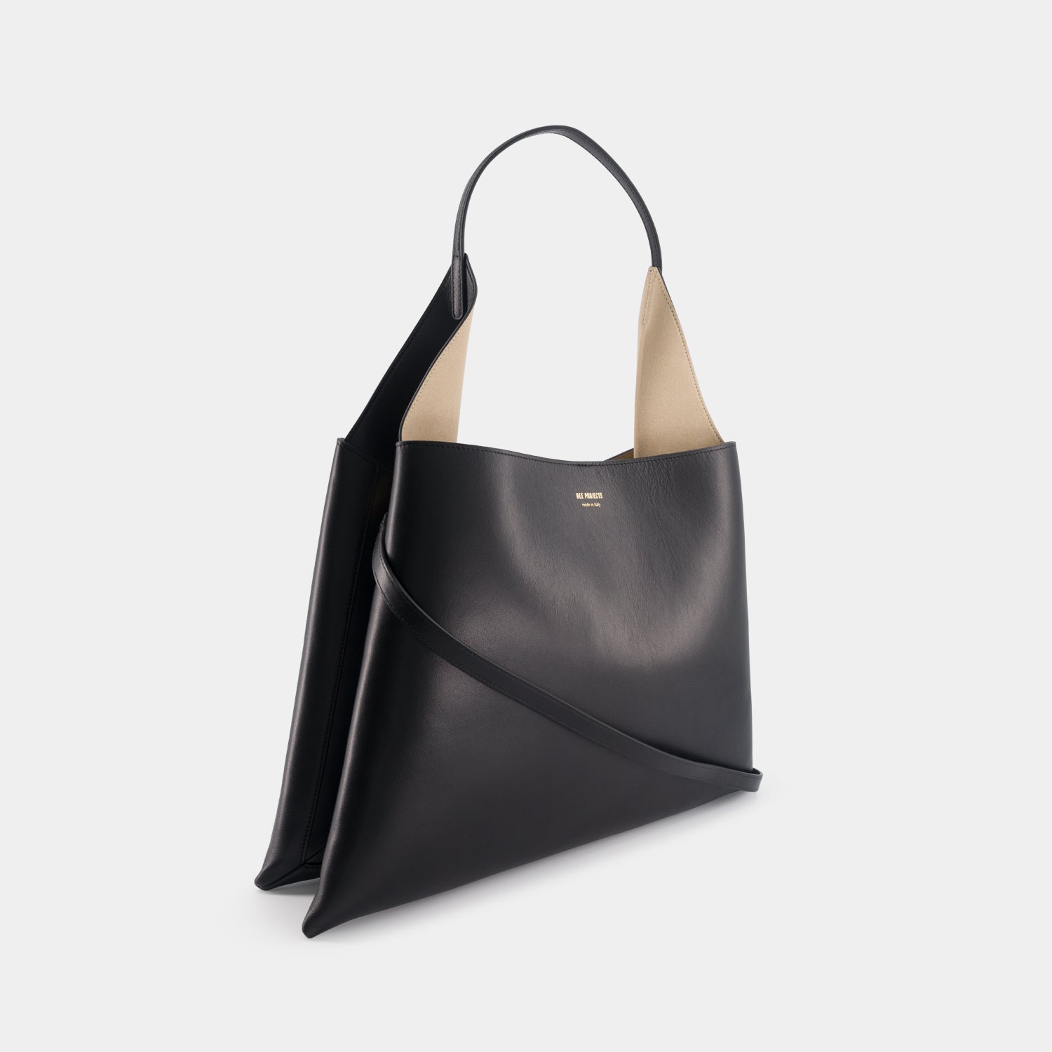 TOTE CLARE LARGE - SOFT CALF - BLACK