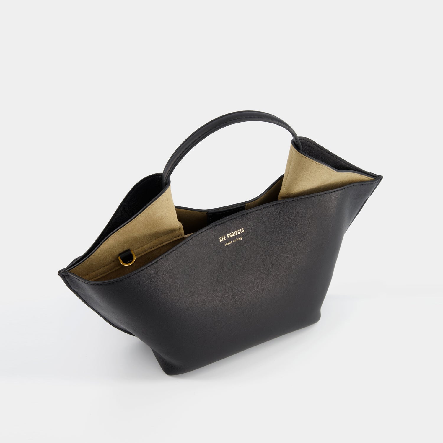 TOTE NESSA - SOFT CALF - BLACK - ree-projects
